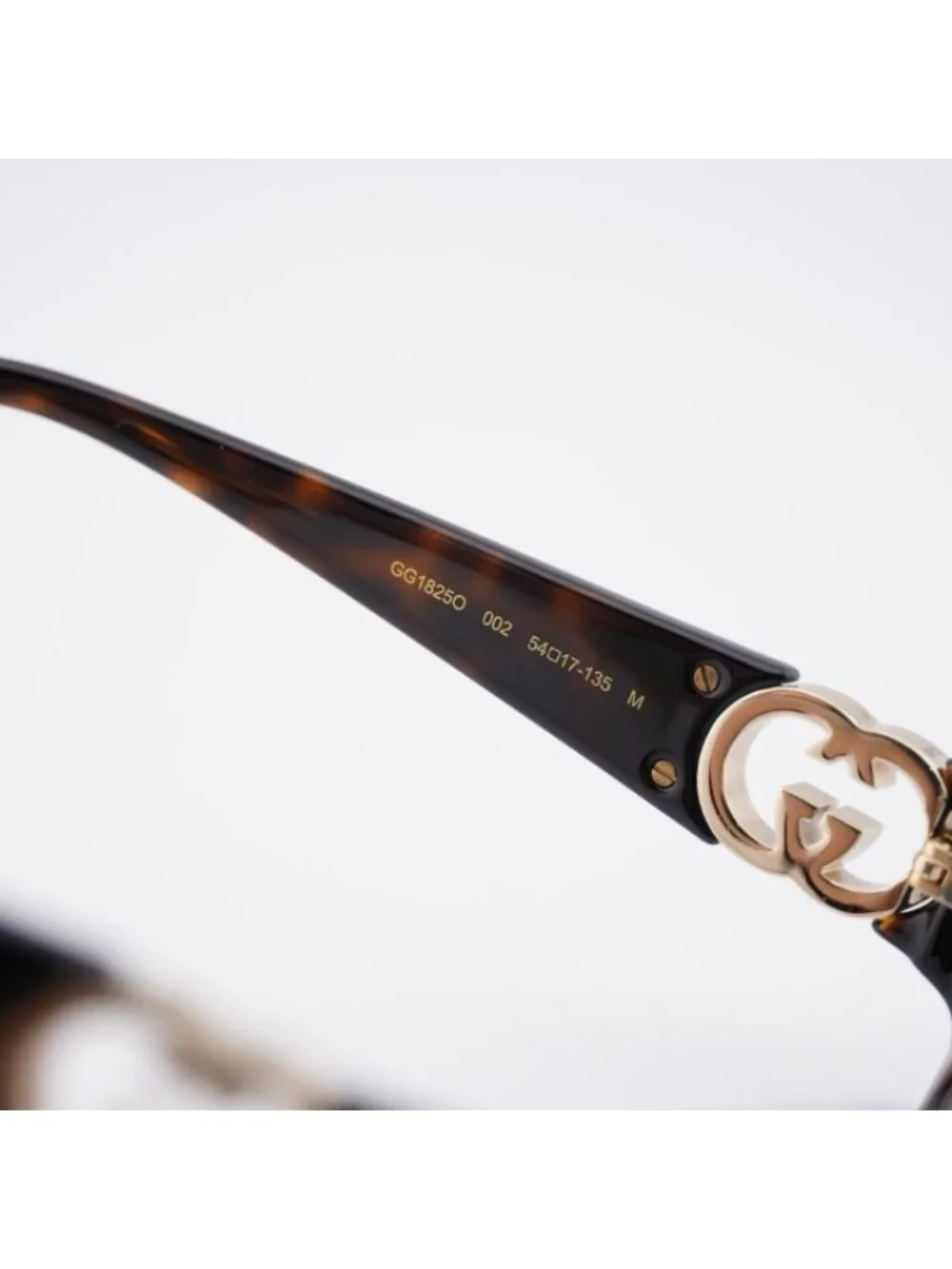 Gucci GG1825O 002 Eyeglasses Havana 54mm Cat Eye Frame